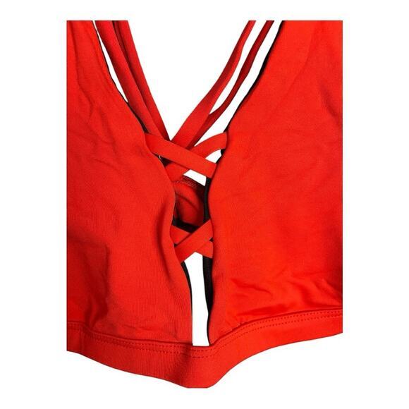 Frederick’s of Hollywood Sunset Strap Bikini Top in Fiery Red Size S NWT - Picture 3 of 8